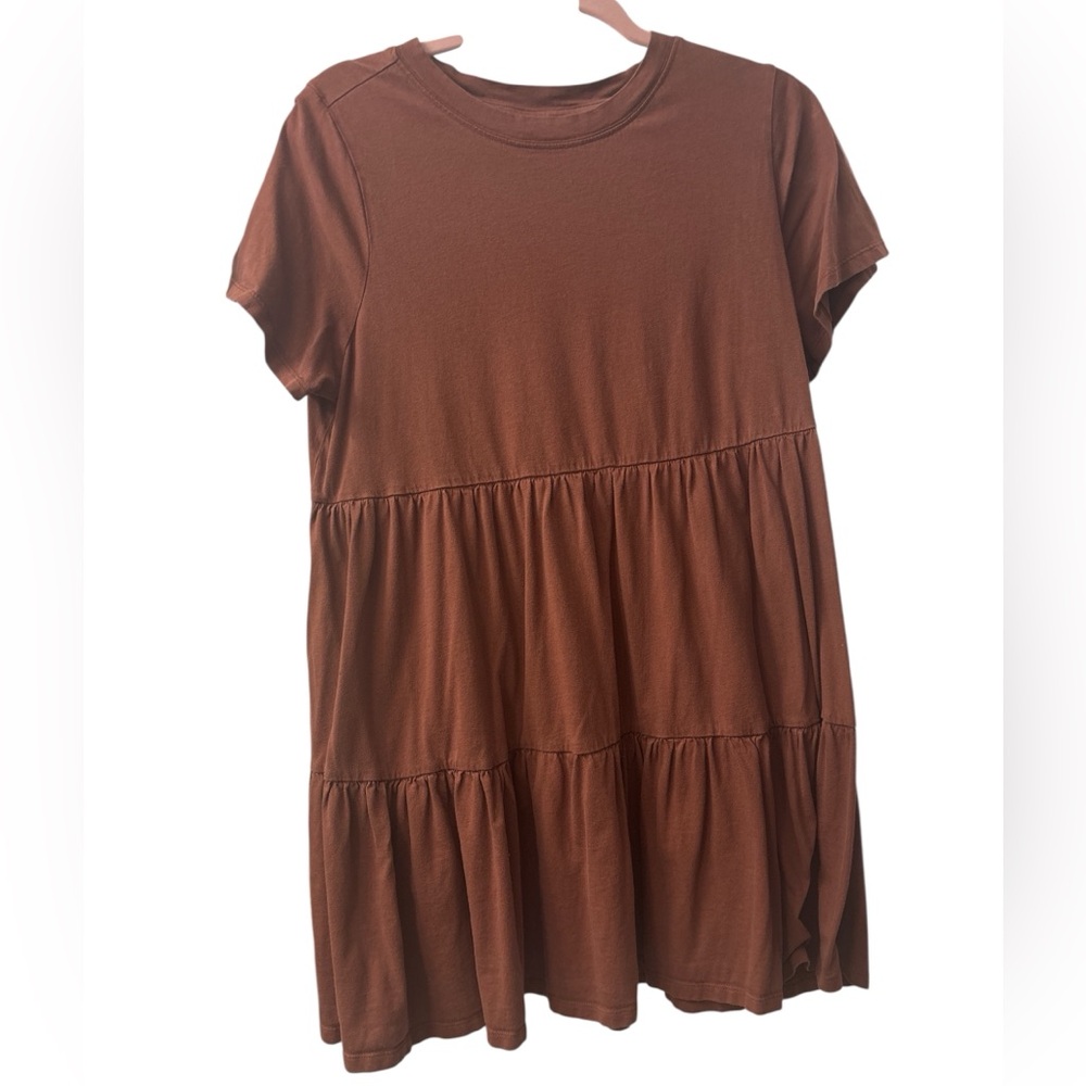 Old Navy Women's Rust Tiered Mini Dress
